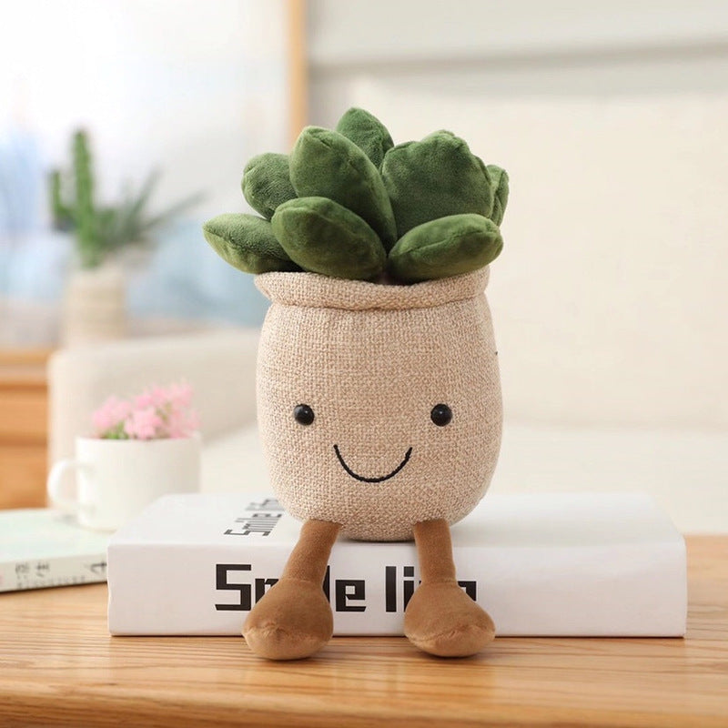 Soft toy plant decoration piece