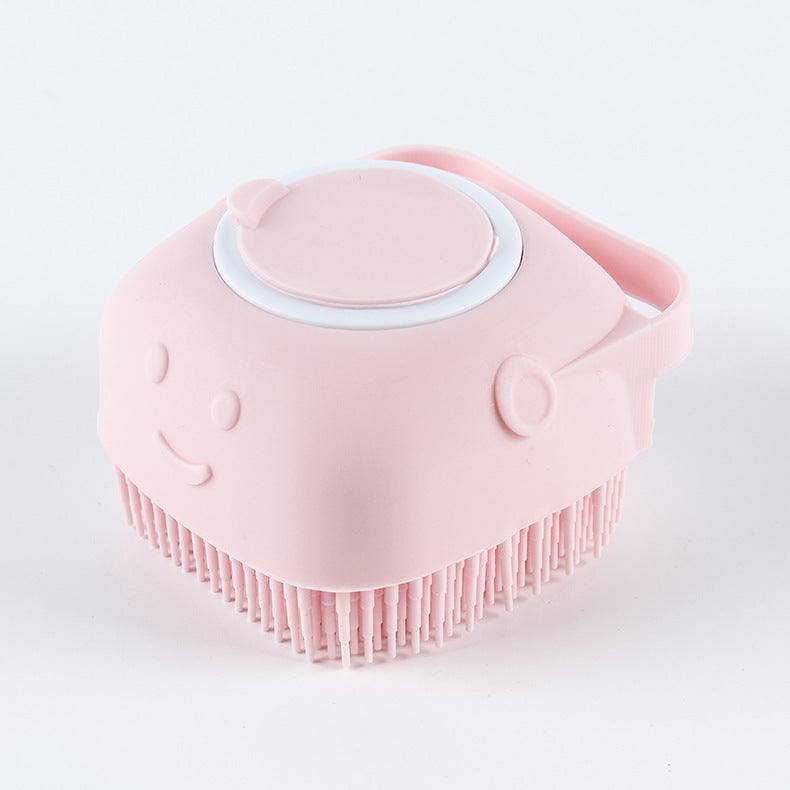 Pet silicone bath brush