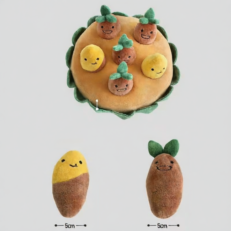 Sweet potato and yam pet toys