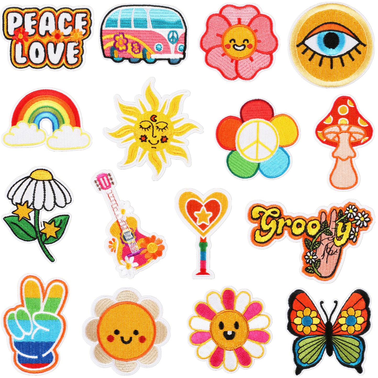 Clothing decoration with embroidered patches