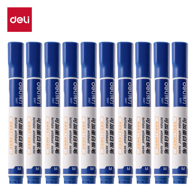 The large tip of the water-based marker pen can be refilled with ink