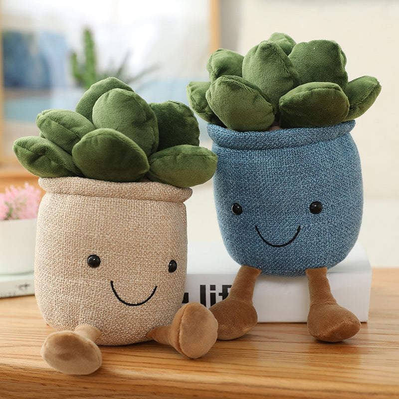 Soft toy plant decoration piece