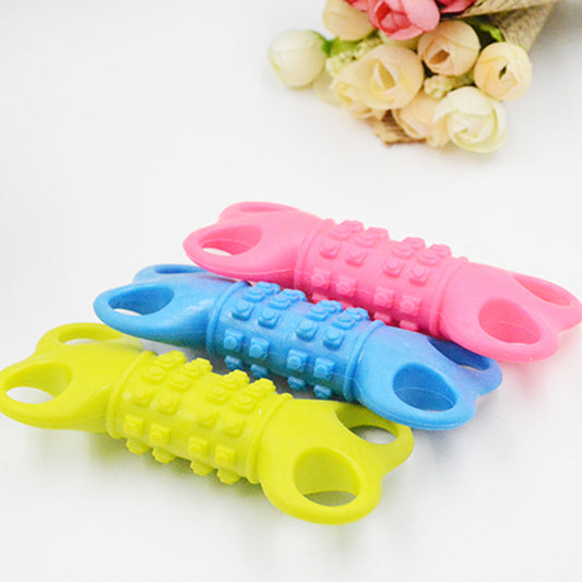 TPR Chew-Resistant Dental Toy with Multi-Hole Design for Dogs
