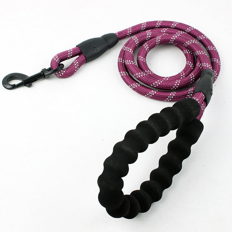 Dog Rope Pet Products Traction Rope Reflective Nylon Round Rope Dog Walking Rope Dog Traction Dog Chain