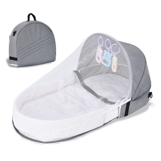 Portable folding crib