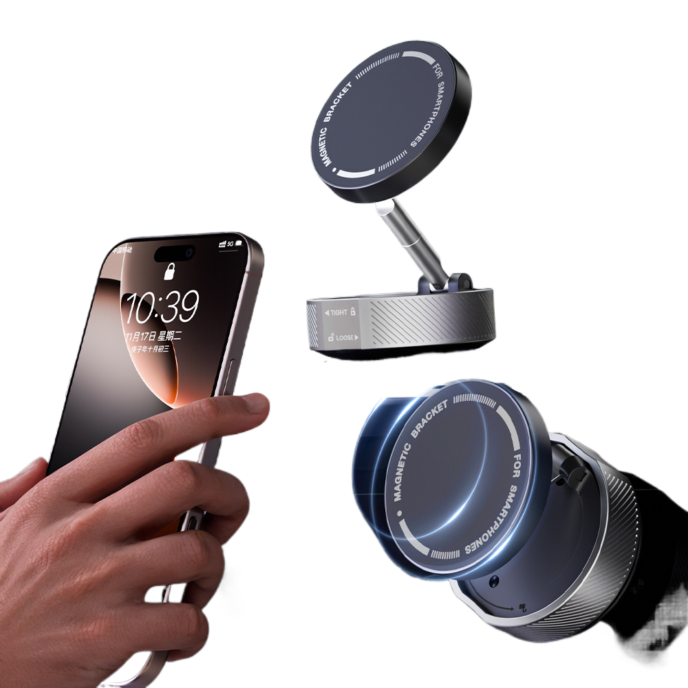 Car mobile phone bracket  vacuum adsorption magnetic bracket multi-scene angle adjustment 360 � rotating bracket
