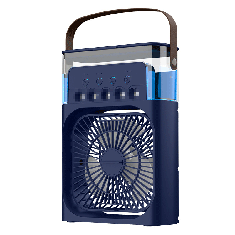 Five-hole cooling light sound spray fan