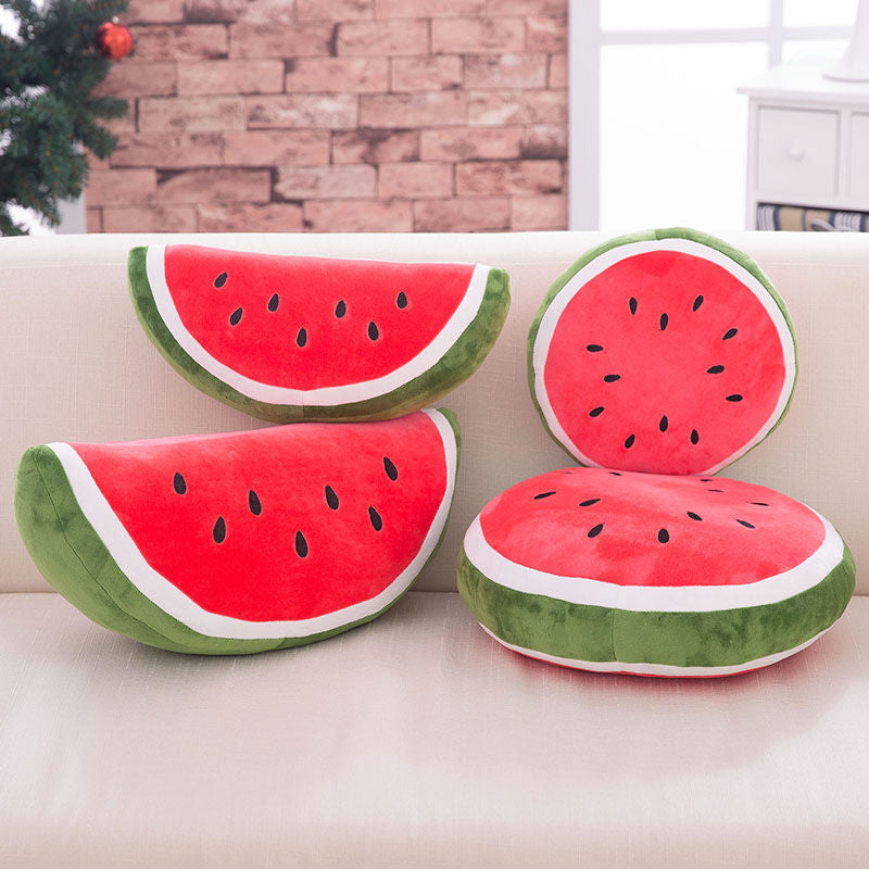 Watermelon plush toy throw pillow