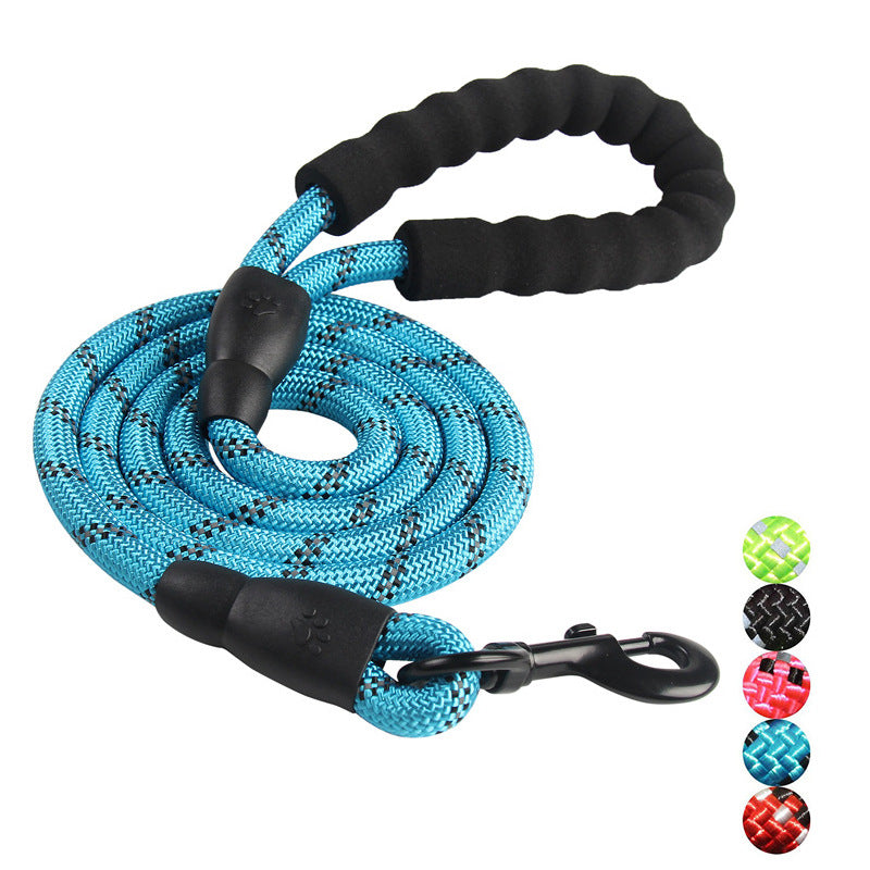 Dog Rope Pet Products Traction Rope Reflective Nylon Round Rope Dog Walking Rope Dog Traction Dog Chain