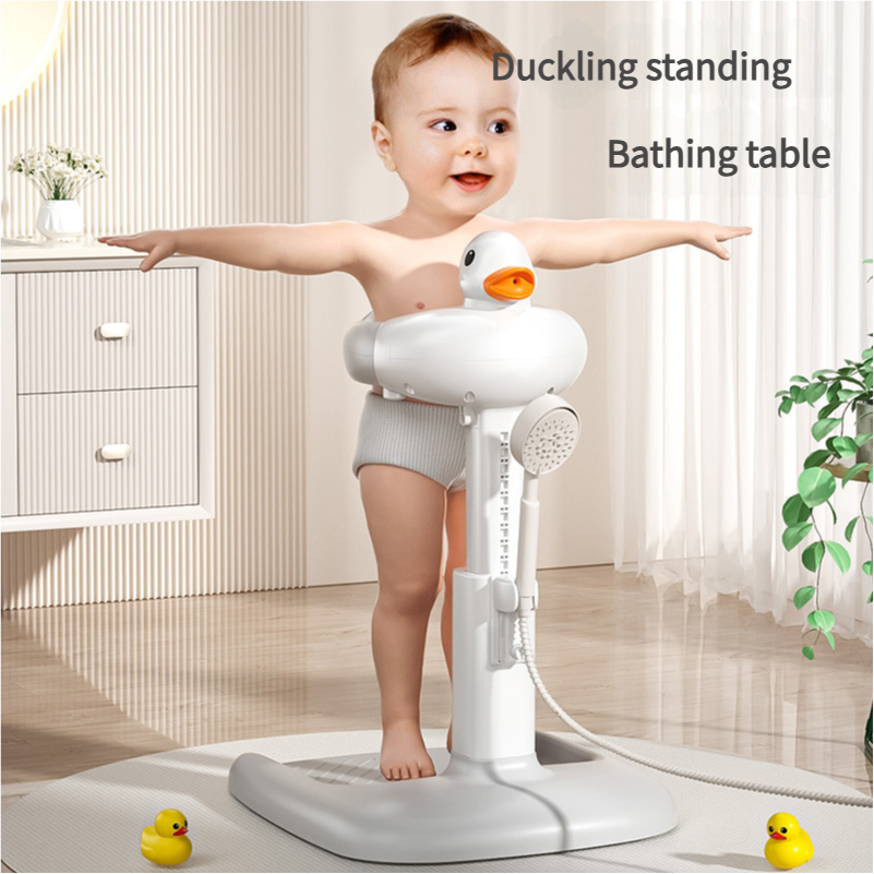 Baby Standing Bathing Tool Infant Toddler Bath Tub Bath Platform Newborn Bottom Washing Device