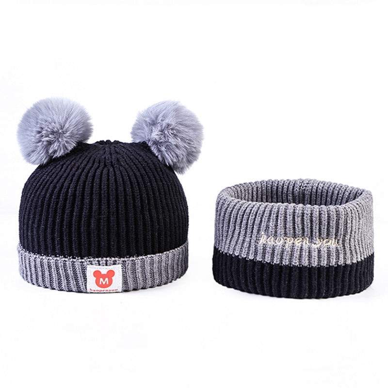 Autumn and winter baby hat