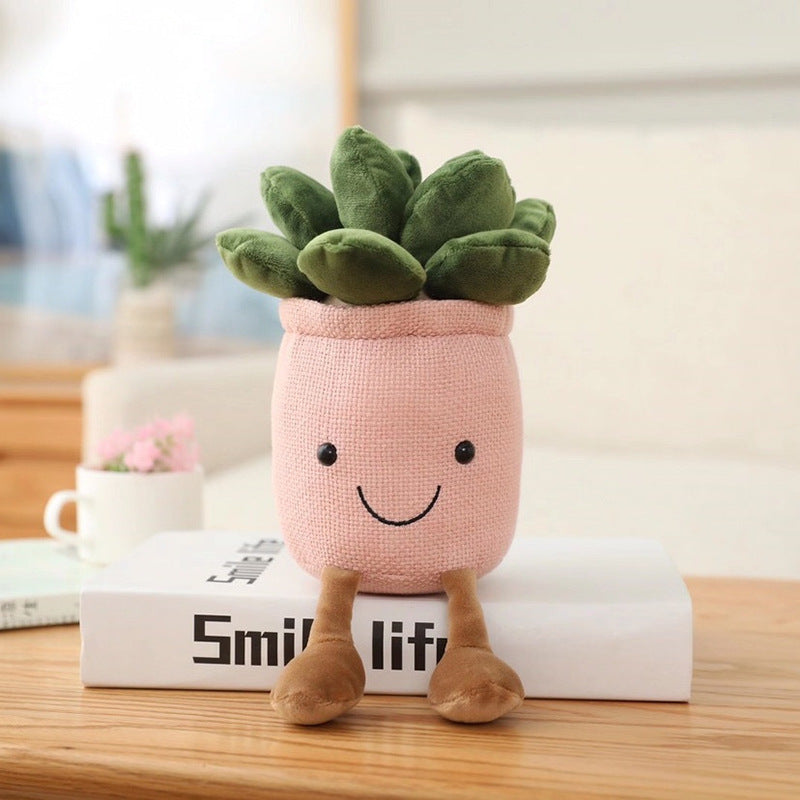 Soft toy plant decoration piece