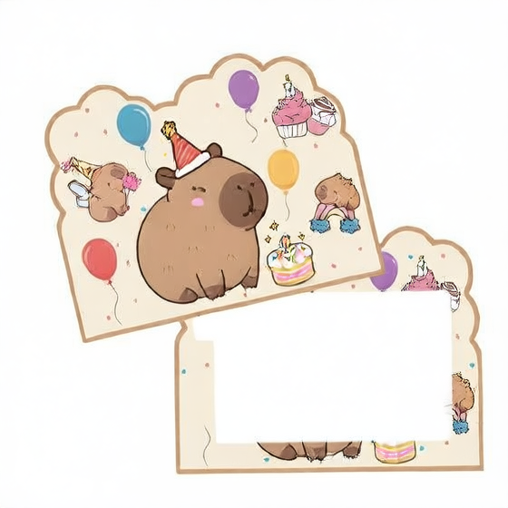 Kappi Bala Party Supplies Birthday Party Decoration Props Paper Tray Paper Cup Tablecloth Paper Towel Banner