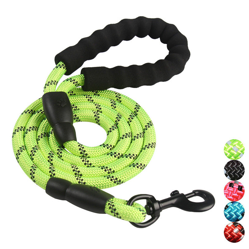 Dog Rope Pet Products Traction Rope Reflective Nylon Round Rope Dog Walking Rope Dog Traction Dog Chain