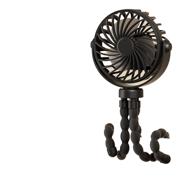 Multi-function Clip Fan Dormitory Portable Wall-hanging Circulating Small Fan USB Lighting Desktop Fan