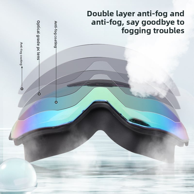 High-definition waterproof and anti-fog swimming goggles for adults