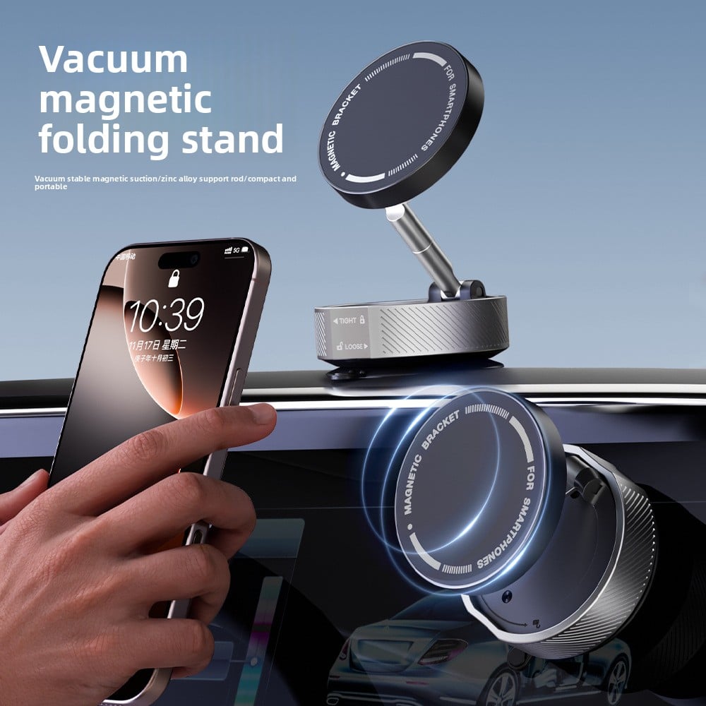 Car mobile phone bracket  vacuum adsorption magnetic bracket multi-scene angle adjustment 360 � rotating bracket