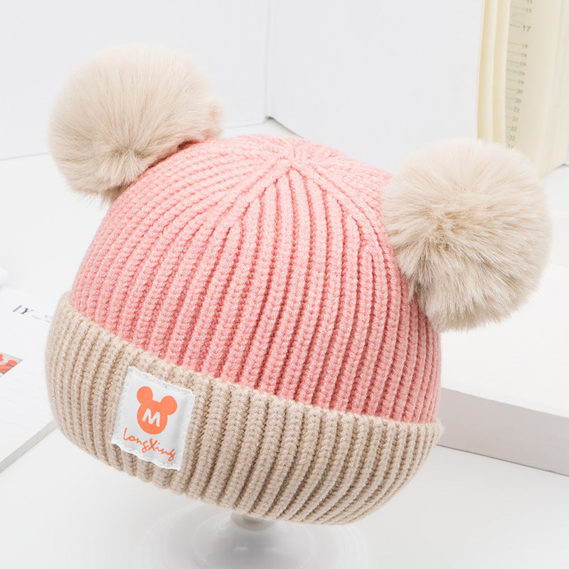 Autumn and winter baby hat