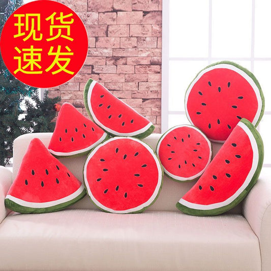 Watermelon plush toy throw pillow