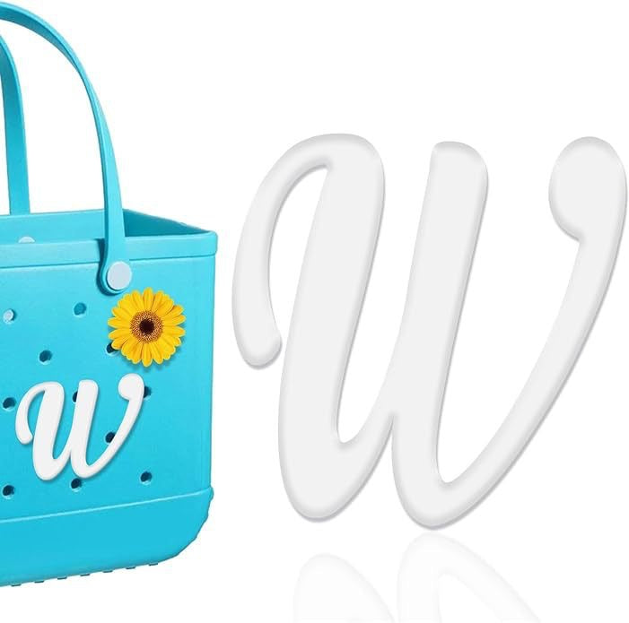 26-piece beach bag with letter accessories
