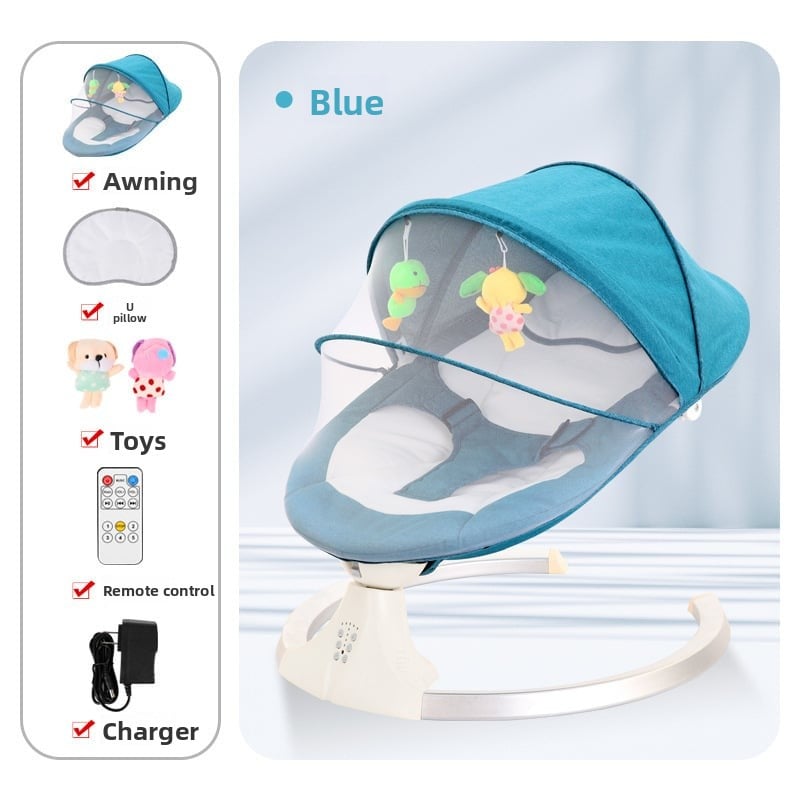 Baby rocking chair, a magic tool for soothing kids, baby sleeping lounge chair, and electric cradle for newborns