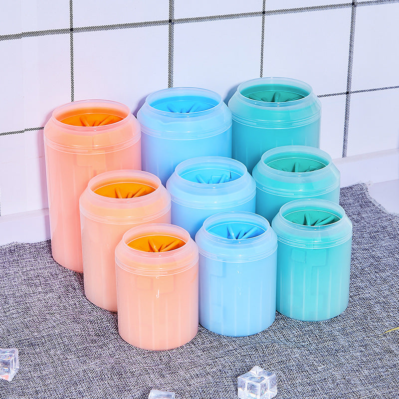 Pet foot-washing cup