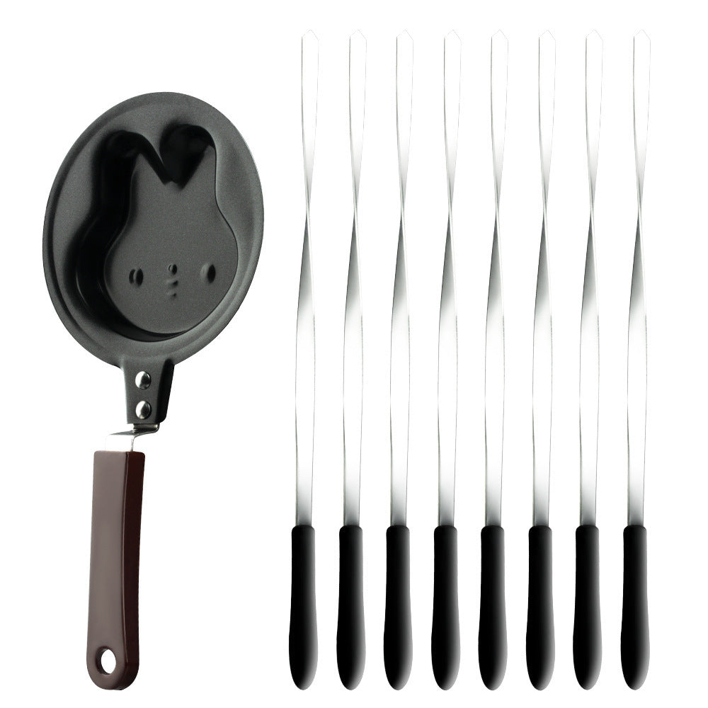 Barbecue oven roasting machine household multifunctional frying and roasting integrated soot-free charcoal oven