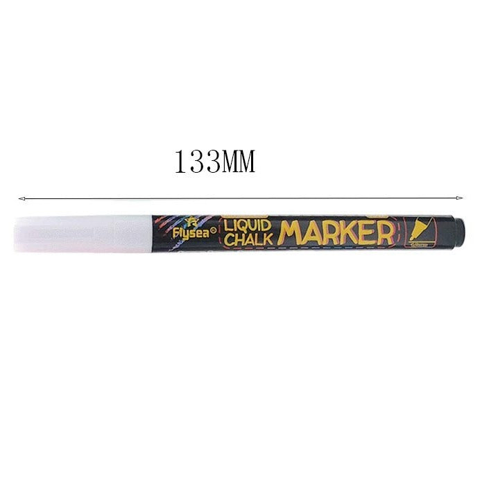 Cross-border spot erasable whiteboard pen water-based dust-free logo-free white black liquid chalk