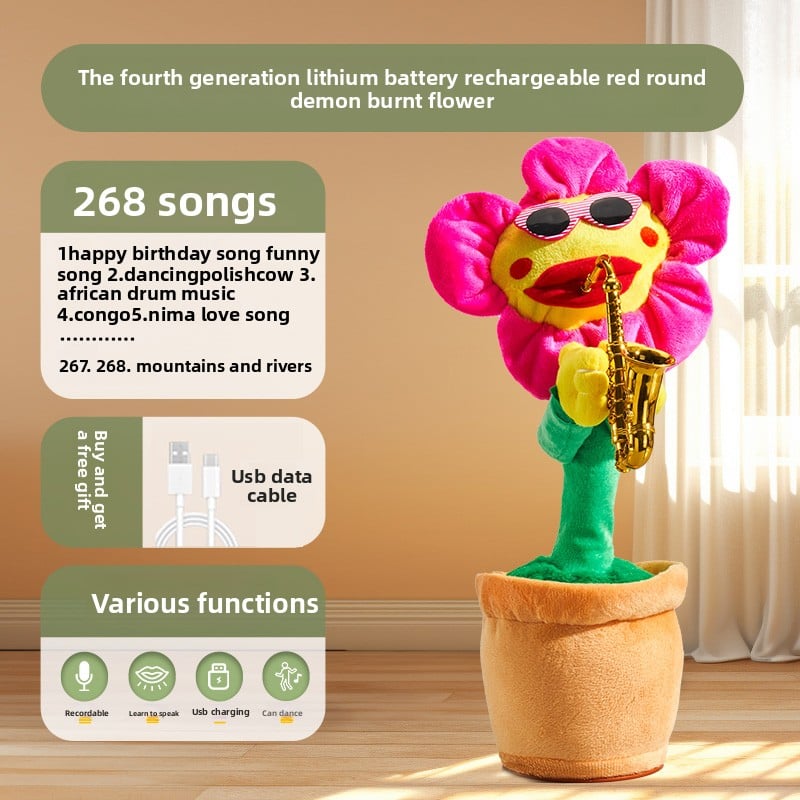 Talking Dancing Cactus Toy for Babies (0?1 Years)