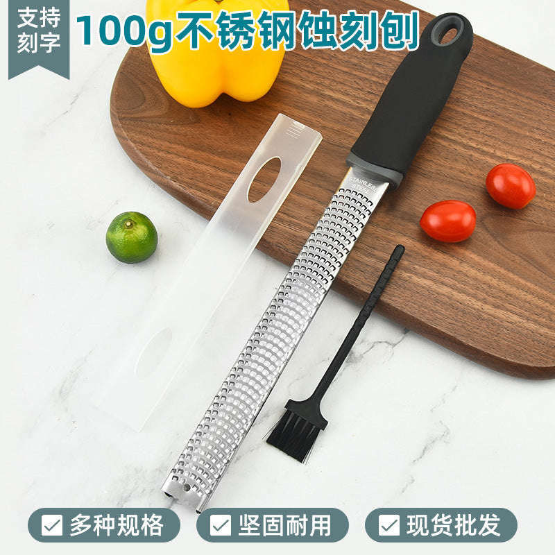Stainless Steel Cheese & Lemon Zester with Potato & Veg Shredding Function