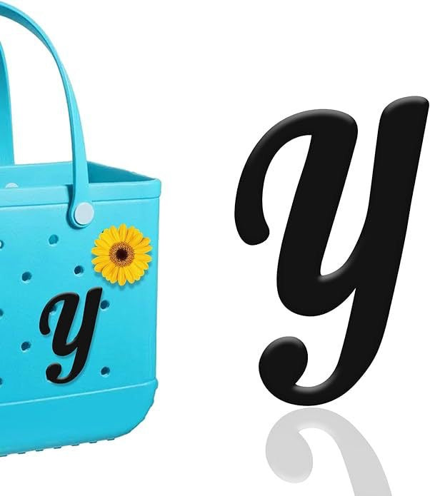 26-piece beach bag with letter accessories