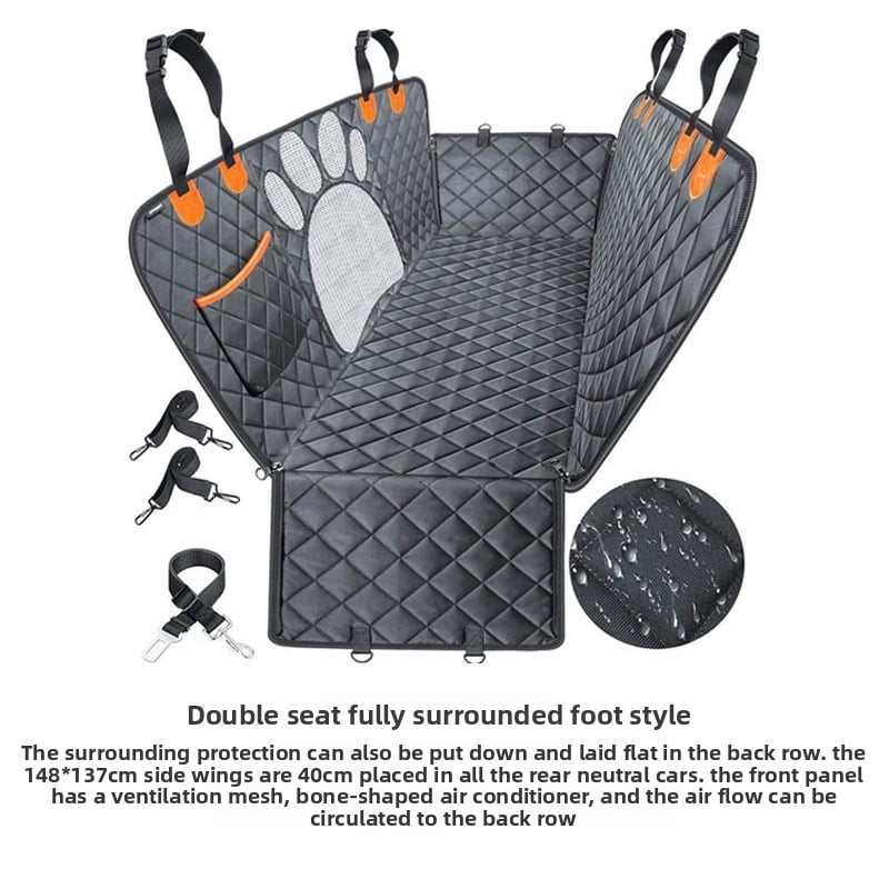 Pet car seat pad is waterproof and dirt-resistant.