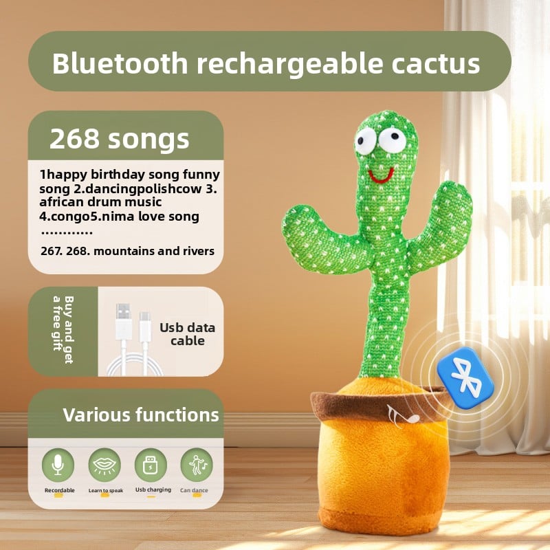 Talking Dancing Cactus Toy for Babies (0?1 Years)