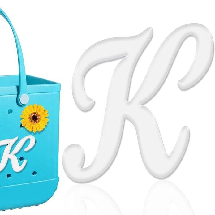 26-piece beach bag with letter accessories