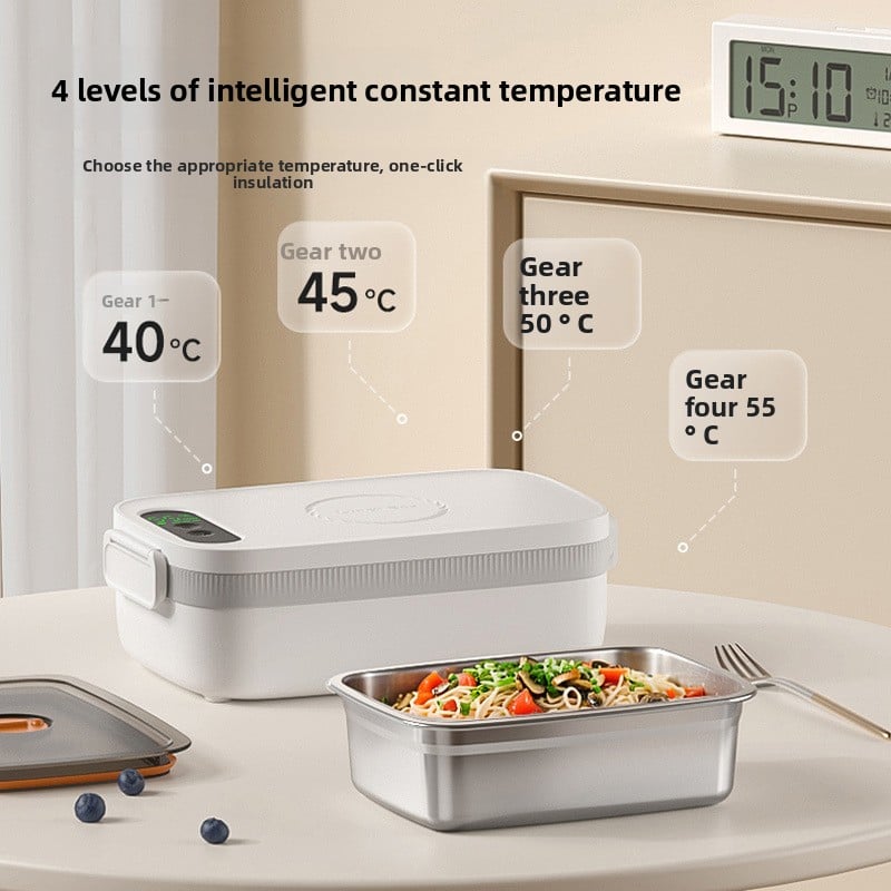 Rechargeable Wireless Heating Lunch Box with 4 Temperature Levels