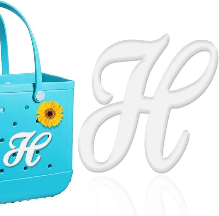 26-piece beach bag with letter accessories