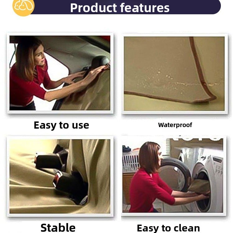 Waterproof foldable pet seat cushion washable car dog car seat cover cushion