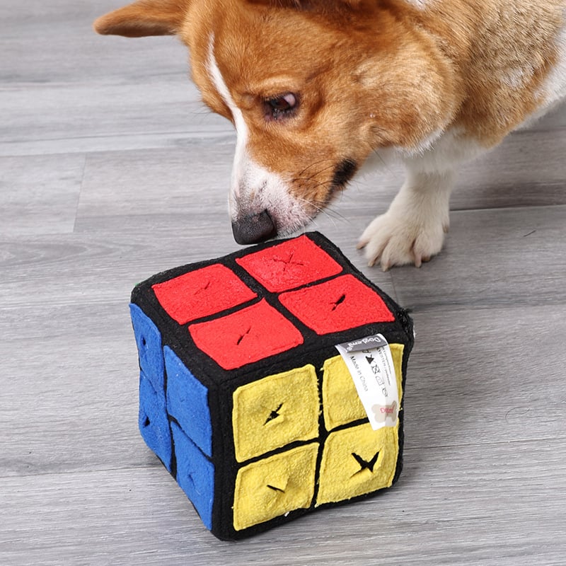 Pet dog magic cube scenting toy