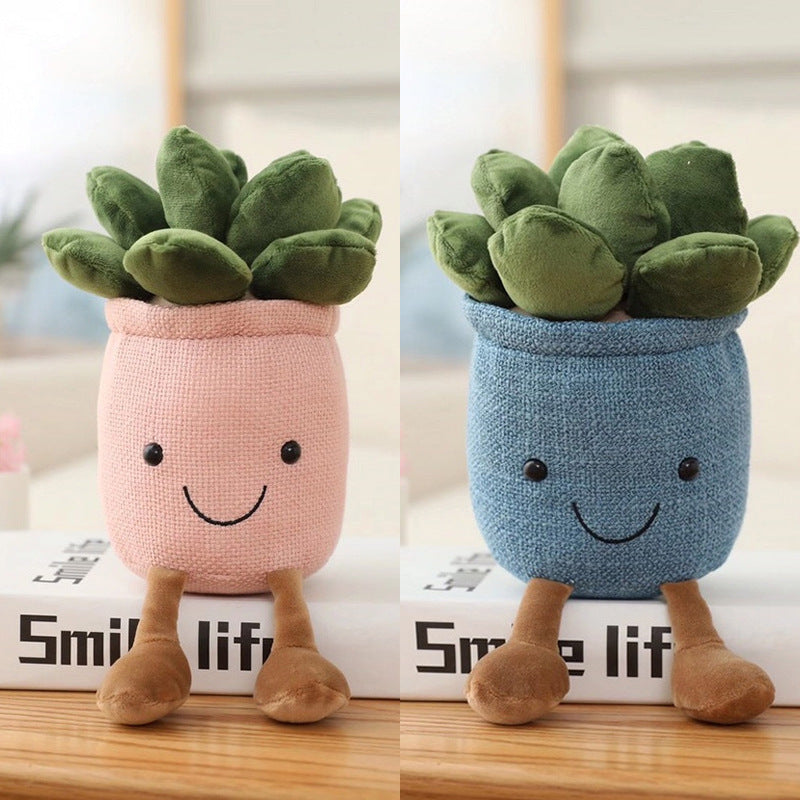 Soft toy plant decoration piece
