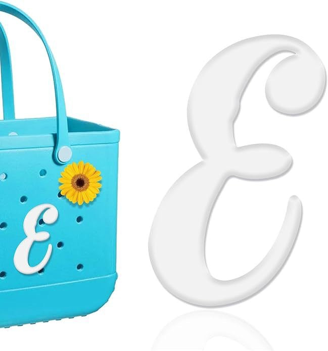 26-piece beach bag with letter accessories