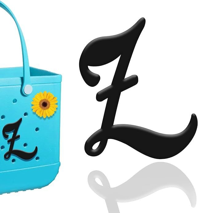 26-piece beach bag with letter accessories