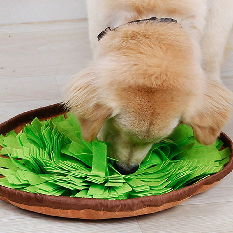 New felt sniffing pad pet toy