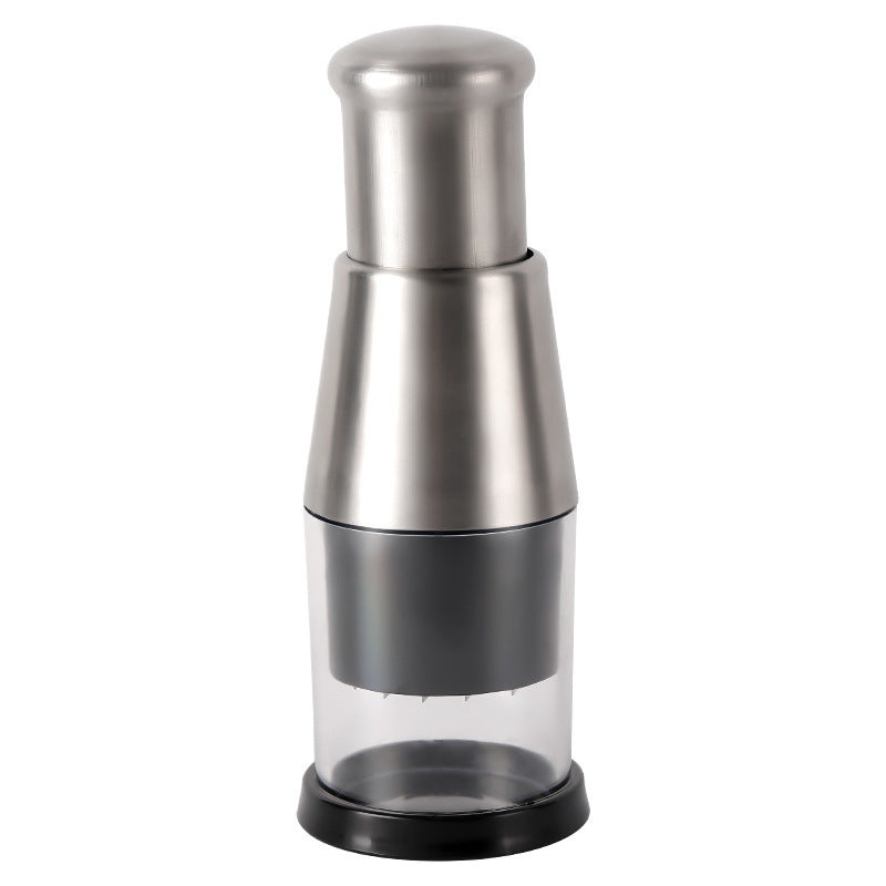Press-type stainless steel pat knife kitchen vegetable cutter mashed garlic garlic masher manual garlic press artifact in stock