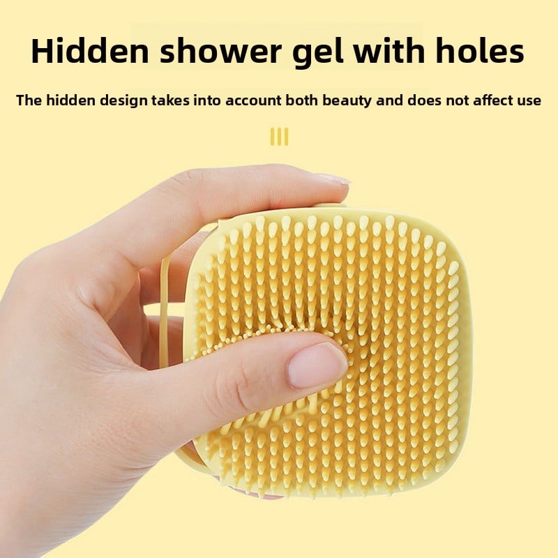 Pet silicone bath brush
