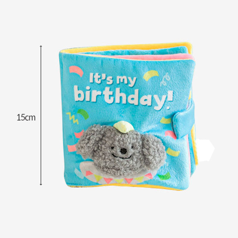 Dog pet toy sound fabric book