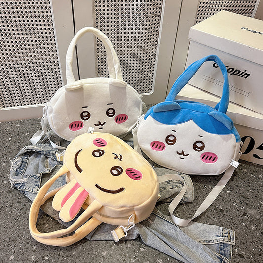 Ursage cute plush handbag girl messenger bag gift storage bag handbag gift