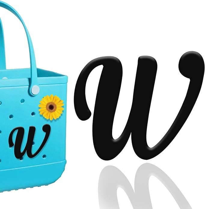 26-piece beach bag with letter accessories