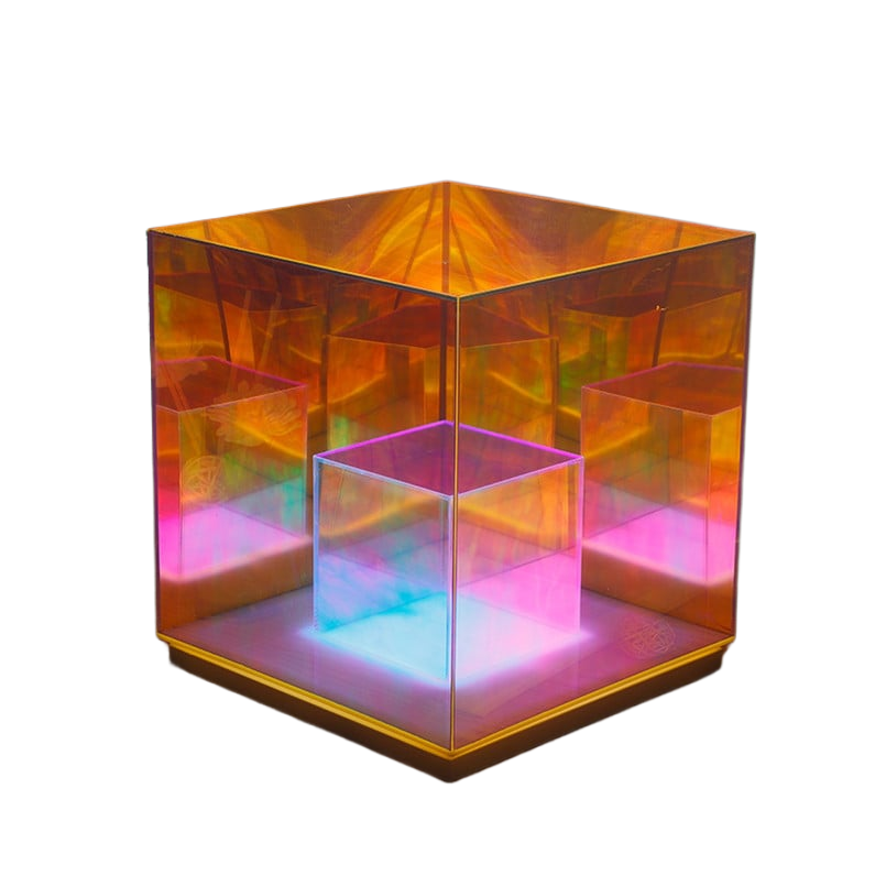 Creative acrylic lamp Cube LED color table lamp Rubik's cube box atmosphere personality table lamp
