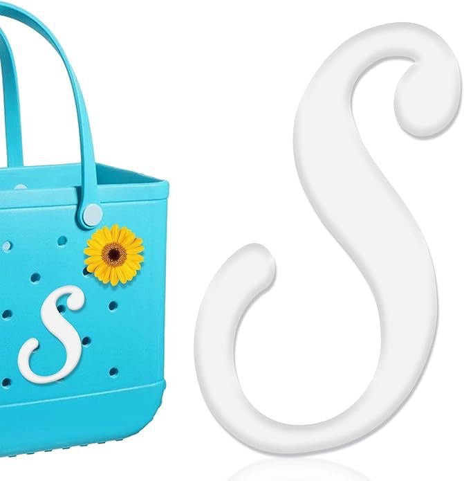 26-piece beach bag with letter accessories