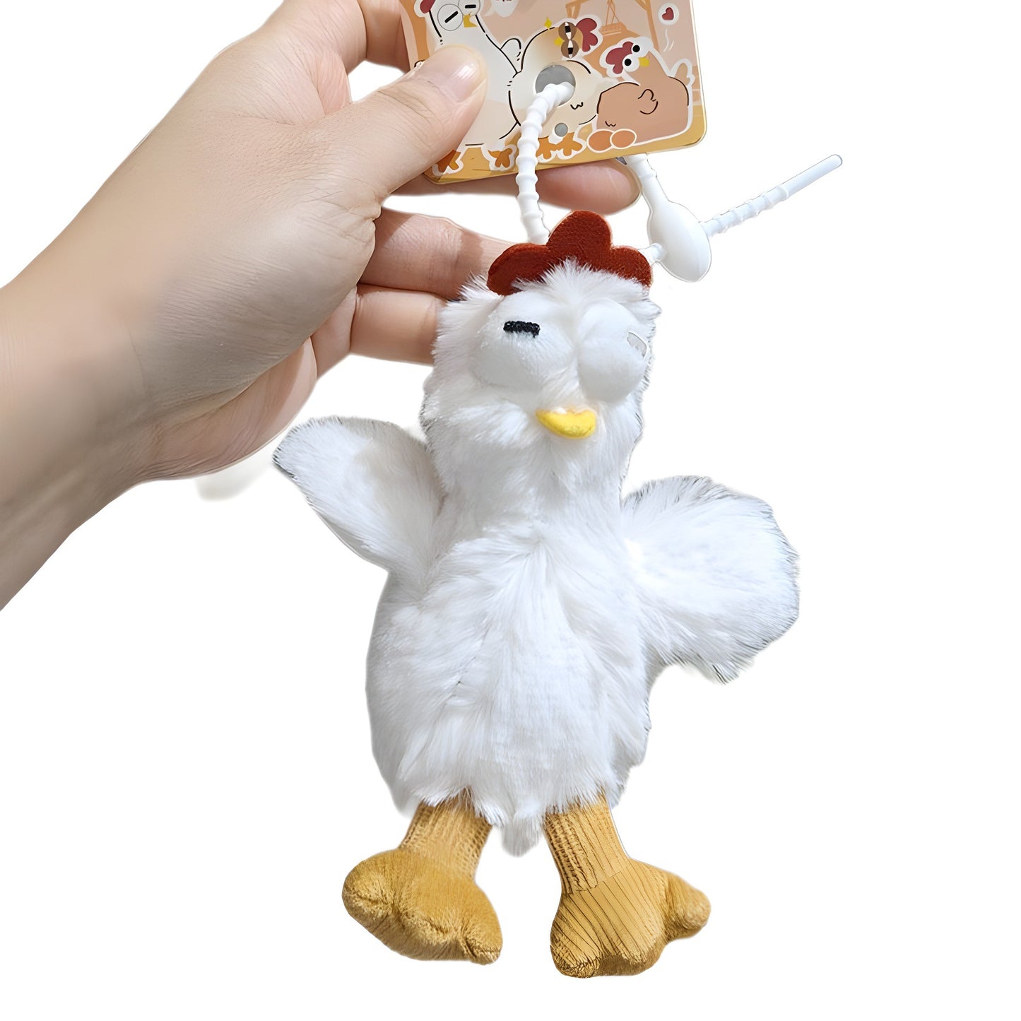 Egg-laying chicken creative plush toy hanger